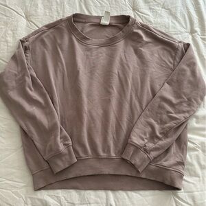 H&M Basics Mauve Crewneck Sweatshirt